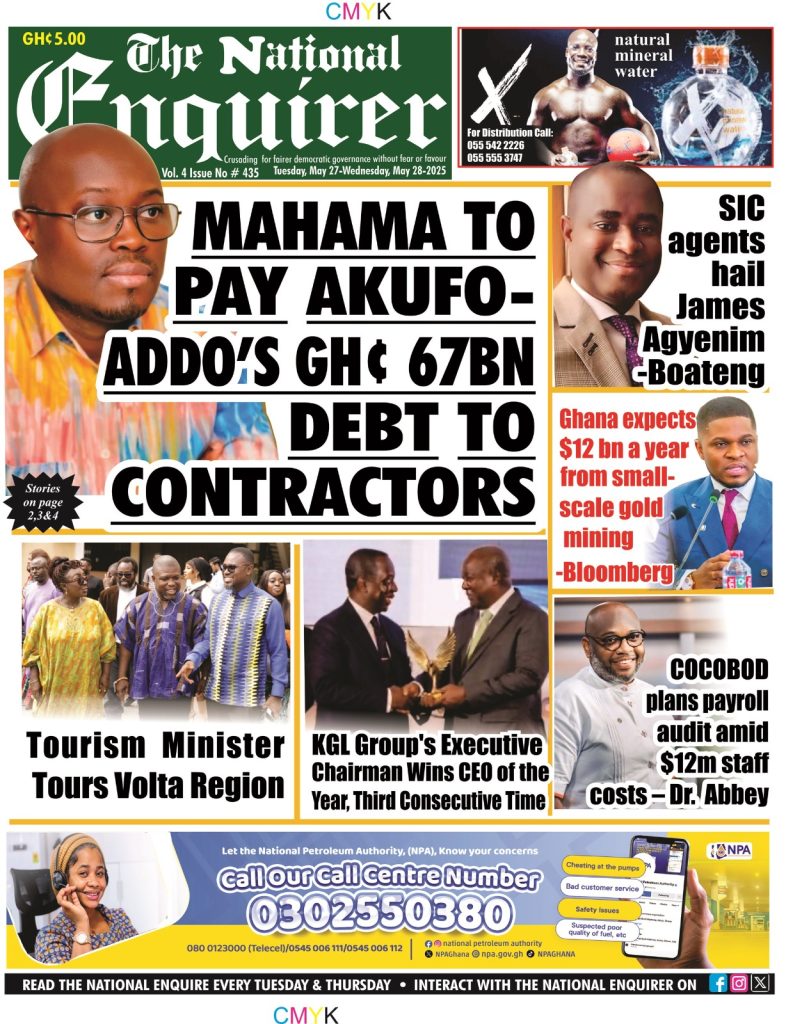 Tuesday, May 27, 2025 Newspaper Headlines