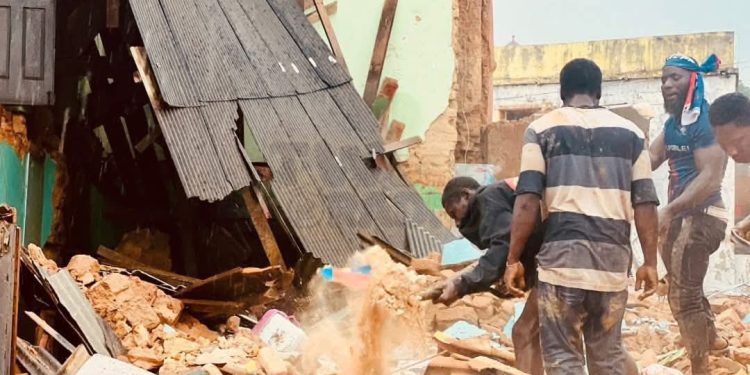 Cape Coast Buildings collapse