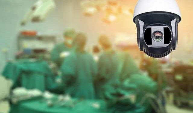 Woman hospital CCTV