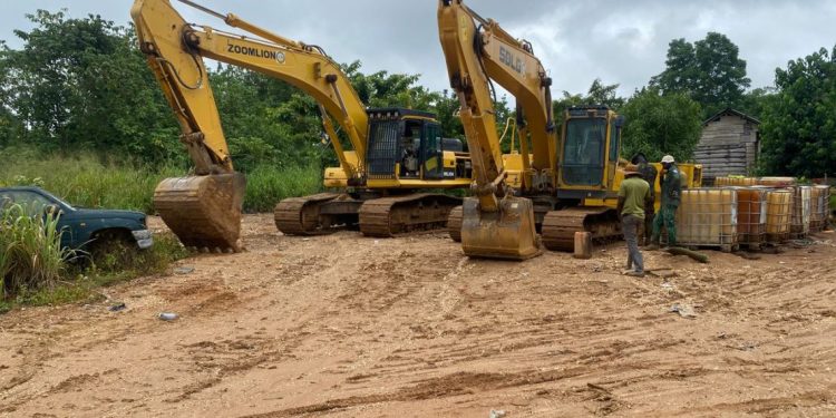 Galamsey,exacavators,'No Permit, No Excavator',