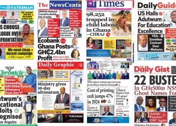 Newspapers, Headlines, Newscenta, Friday, June 13,