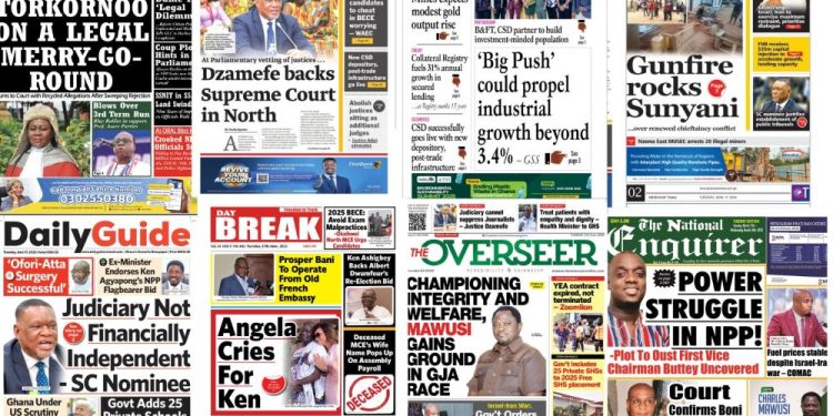 Newspapers, Headlines, Newscenta, Wednesday, June 17,