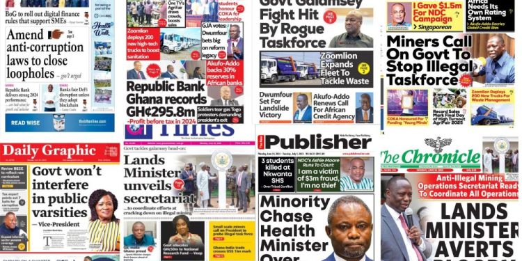 Newspapers, Headlines, Newscenta, Monday, June30,