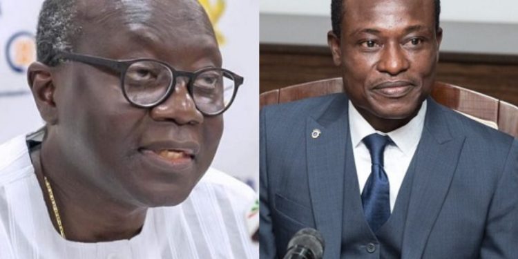 Ken Ofori-Atta and Kissi Agyebeng OSP