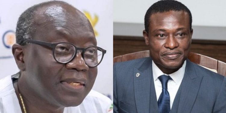 Ken Ofori-Atta and Kissi Agyebeng OSP