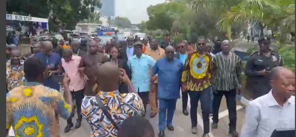 NPP MPs protest at Police Headquarters over Ablekuma North election results
