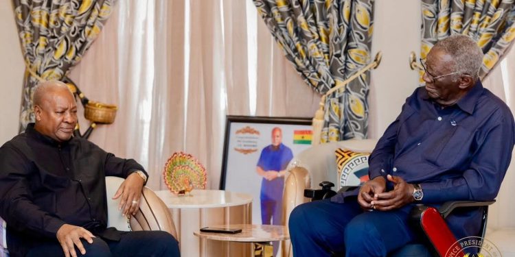 Kufuor consoles Mahama over helicopter crash tragedy