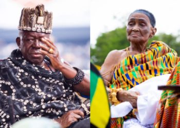 Otumfuo bids emotional farewell to beloved Asantehemaa