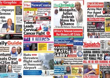 Newspapers, Headlines, Newscenta, Friday, October 10,