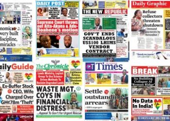 Newspapers, Headlines, Newscenta, Thursday, October 30,