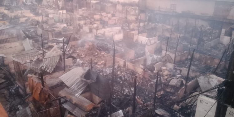 Dansoman Market fire
