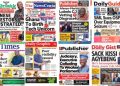 Newspapers, Headlines, Newscenta, Wednesday, November 12,