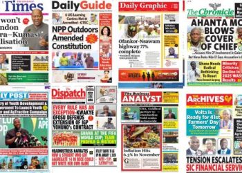 Newspapers, Ghana news, Headlines, Thursday December 4,