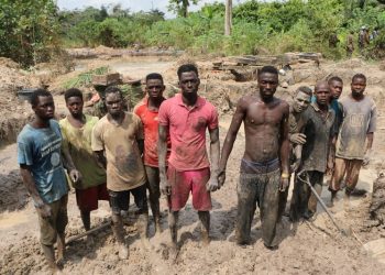 Galamseyers excavators