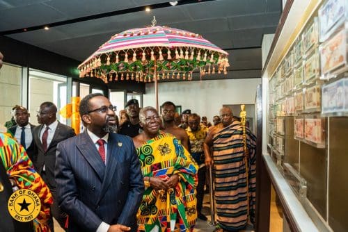 Asantehene with BoG boss