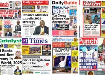 Newspapers, Ghana news, Headlines, Tuesday January 6, 2026